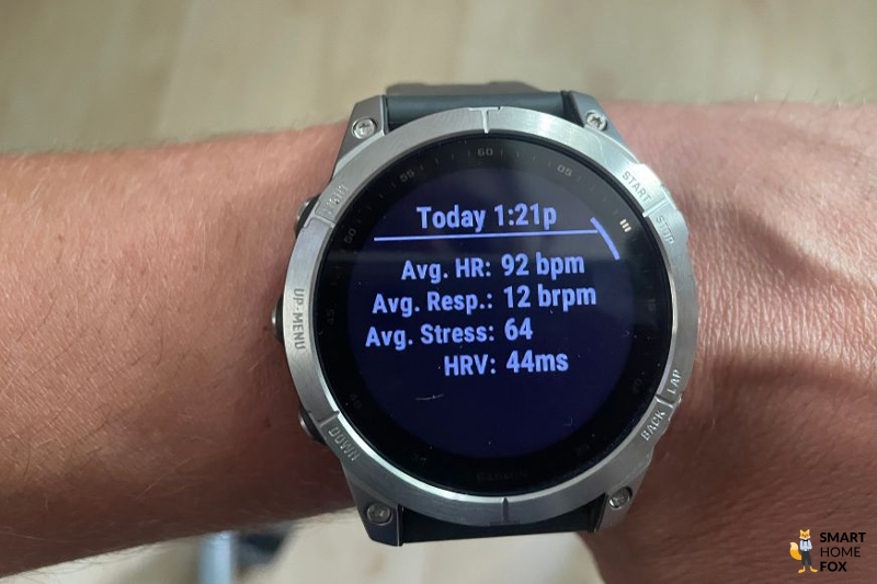 Функция Health Snap Shot на часах Garmin Fenix 7.